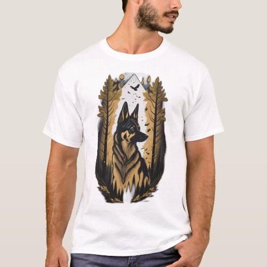 The German Shepherd 009  Tシャツ (正面)