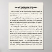 The Gettysburg Address. ポスター (正面)