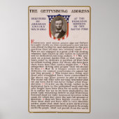 The Gettysburg Address by Abraham Lincoln 1863 ポスター (正面)