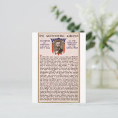 The Gettysburg Address by Abraham Lincoln 1863 ポストカード (スタンド正面)