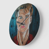 The Ghost Painting by Alfred Fox ラージ壁時計 (傾斜)