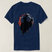 The Ghost Samurai Mask Warrior Samurai Swords Bush Tシャツ (デザイン正面)