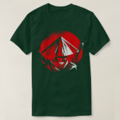 The Ghost Samurai Mask Warrior Samurai Swords Bush Tシャツ (デザイン正面)