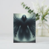 The giant black bird with human arms dark fantasy  ポストカード (スタンド正面)