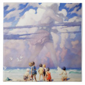 “The Giant” Fairy Art by NC Wyeth タイル (正面)