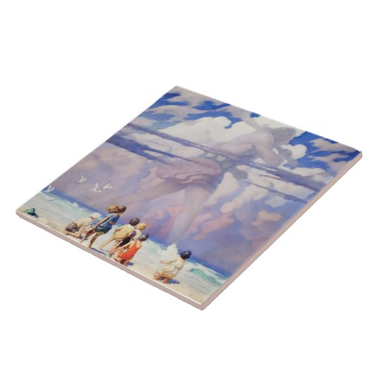 “The Giant” Fairy Art by NC Wyeth タイル (側面)