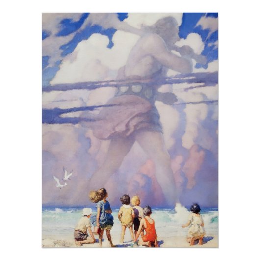 “The Giant” Fairy Art by NC Wyeth ポスター (正面)