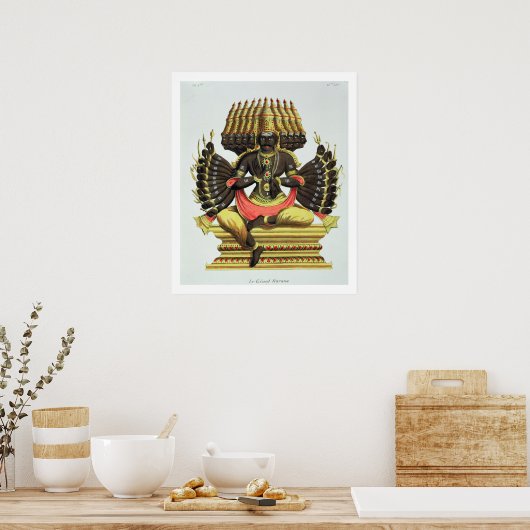 The Giant Ravana (colour litho) ポスター (キッチン)