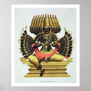 The Giant Ravana (colour litho) ポスター