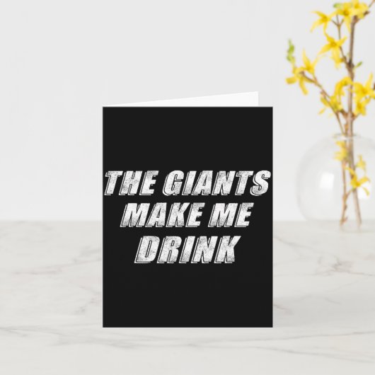 The Giants Make Me Drink Funny  カード (黄色い花)