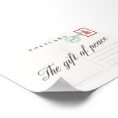 The Gift of Peace Christmas Postcard Poster ポスター (角)