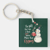 The Gift That Says, 'I Love You More Than Eggnog キーホルダー (正面)