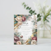 The Gilded Secret Garden Floral Glam R.S.V.P. 招待状 (スタンド正面)