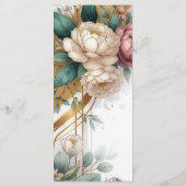 The Gilded Secret Garden Floral Glam Wedding メニュー (裏面)