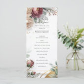 The Gilded Secret Garden Floral Glam Wedding メニュー (スタンド正面)