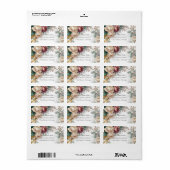 The Gilded Secret Garden Floral Glam Wedding  ラベル (フルシート)