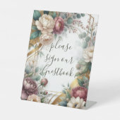 The Gilded Secret Garden Floral Glam Wedding  台座サイン (正面)