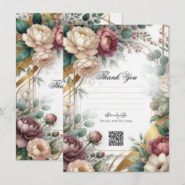 The Gilded Secret Garden Floral Glam Wedding 招待状
