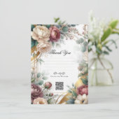 The Gilded Secret Garden Floral Glam Wedding 招待状 (スタンド正面)
