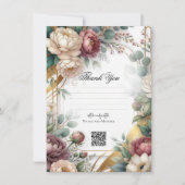 The Gilded Secret Garden Floral Glam Wedding 招待状 (正面)