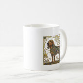 The Gilded Tracker: Viennese Secession Bloodhound コーヒーマグカップ (正面右)