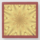 The Gilded Zenith: Molten Gold & Deep Crimson Ent ストーンコースター (正面)