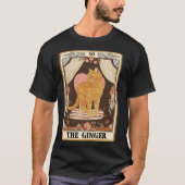 The Ginger Tarot Card Ginger Tabby Cat Ginger Cat Tシャツ (正面)