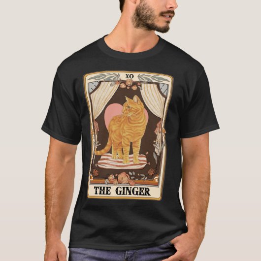 The Ginger Tarot Card Ginger Tabby Cat Ginger Cat  Tシャツ (正面)