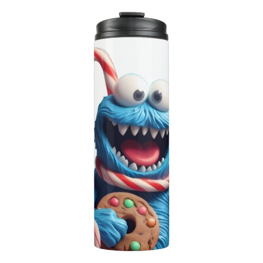The Gingerbread Monster | Funny Christmas Art タンブラー (正面)