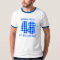 The gingham check with blue and white. front print