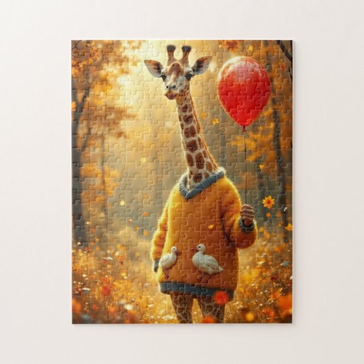 The Giraffe and the red balloon ジグソーパズル (縦)