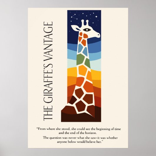 The Giraffe’s Vantage Art ポスター (正面)
