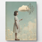 The Girl & Her Key Kite | Storybook Tabletop Art フォトプラーク (正面)