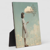 The Girl & Her Key Kite | Storybook Tabletop Art フォトプラーク (側面)