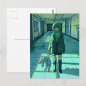 The girl in the aisle. ポストカード (正面/裏面)