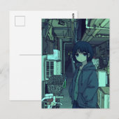 The girl in the alleyway ポストカード (正面/裏面)
