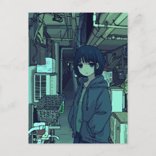 The girl in the alleyway ポストカード