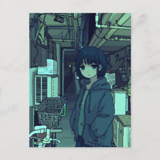 The girl in the alleyway ポストカード