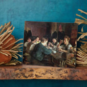 The Glass Blowers, 1883 (キャンバス上の油) フォトプラーク (側面)