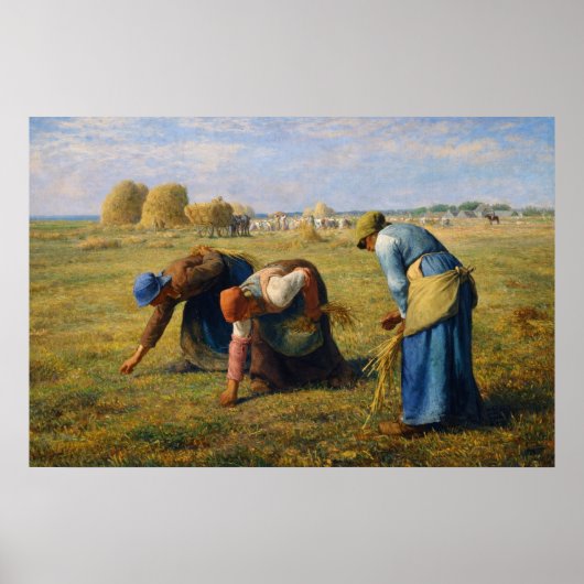 The Gleaners by Jean-Francois Millet ポスター (正面)