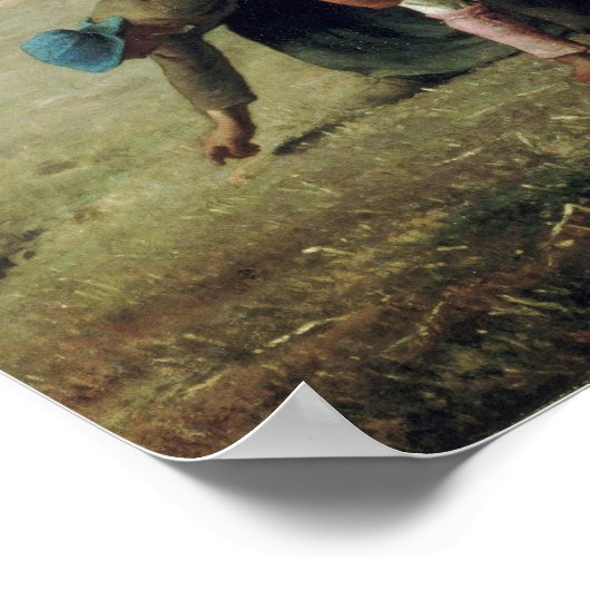 The Gleaners, Jean-Francois Millet, 1857 ポスター (角)