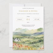 The Glen Watercolor Invitation 招待状 (正面)