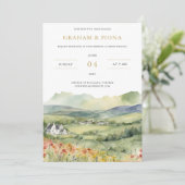 The Glen Watercolor Invitation 招待状 (スタンド正面)