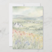 The Glen Watercolor Invitation 招待状 (裏面)