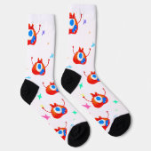 The Glitchy Stardust Monster ソックス (右)