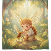 The Glowing Wanderer and the Art of Nectar シャワーカーテン (正面)