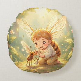 The Glowing Wanderer and the Art of Nectar ラウンドクッション