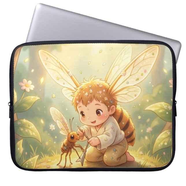The Glowing Wanderer and the Art of Nectar ラップトップスリーブ (正面)