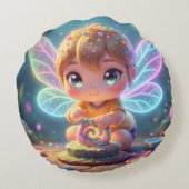 The Glowing Wanderer and the Art of Nectar.6 ラウンドクッション (裏面)