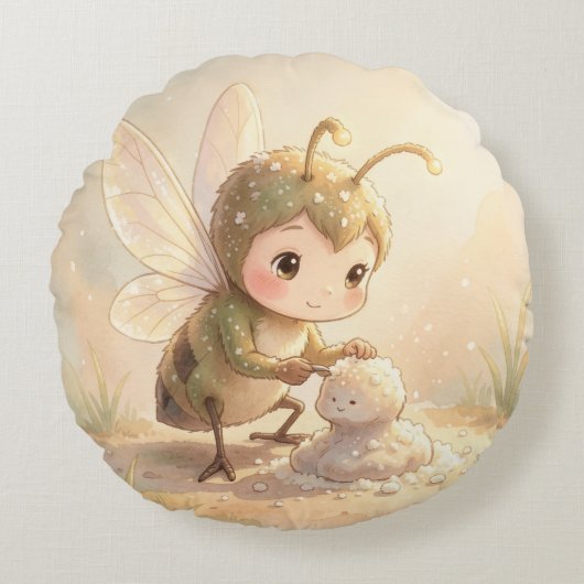 The Glowing Wanderer and the Art of Nectar.8 ラウンドクッション (正面)